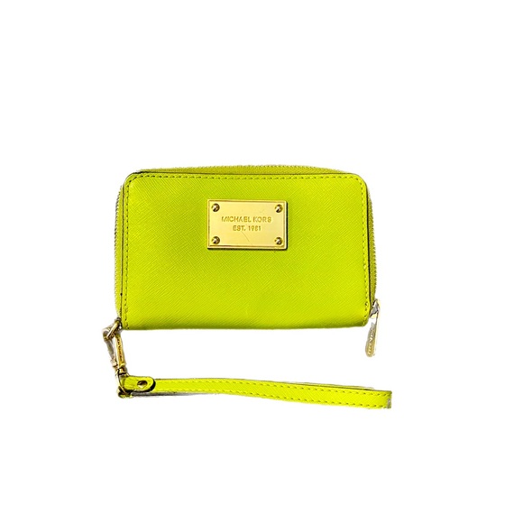 Michael kors lime wallet Clearance